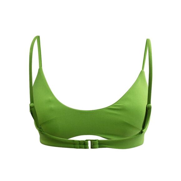 Volcom Women's Seamless Scoop-Neck Swim Top Separates Swimsuit (M, Apple) - Picture 2 of 3